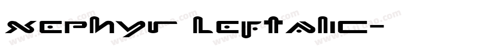 Xephyr Leftalic字体转换